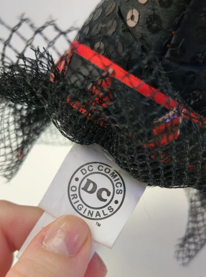 Para Mujer Harley Quinn Diadema Disfraz Accesorio Lentejuelas DC Comics Originales Foto 3 de 3