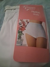 Vintage Sears Very Impressive Panty Nylon Briefs Granny Panties Size 7, New