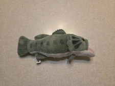 Wildlife Artists Plush 8" Big Mouth Bass Fish Green