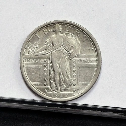 1917 Standing Liberty Quarter - Type 1 - Ch XF Details, Old Cleaned (#60732-L)