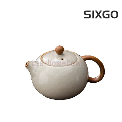 Ru Kiln Xishi Pot Ceramic Teapot Household Single Pot Tea Set