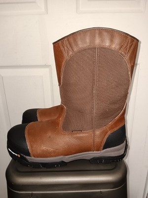 Carhartt Wellington  CME1355 Men's Steel Toe Brown Boots 11M EUC