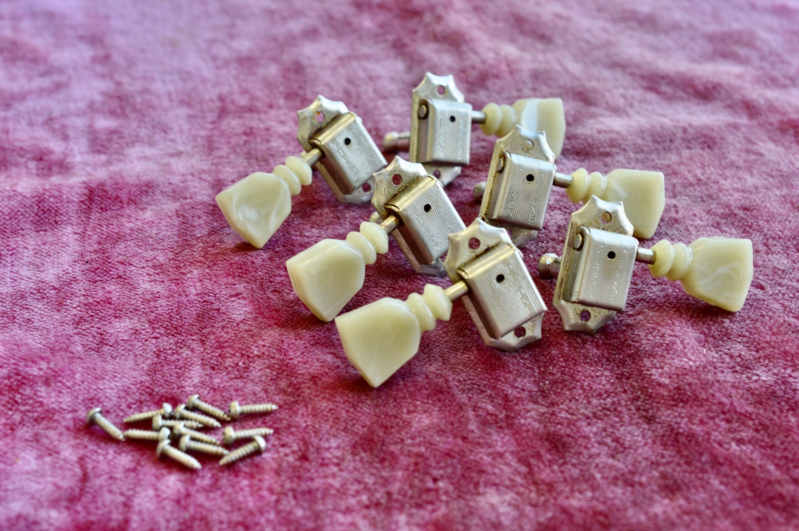 Vintage 1968 1969 Gibson Deluxe Tuners Double Line Double Ring Les Paul Goldtop