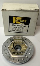 New Vintage Keystone Sunspoke Iii Wire Wheel Center Hub Cap Black Gold Logo