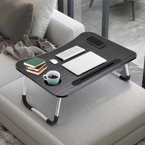 Mesa De Ordenador Escritorio Para Cama Laptop Portatil Plegable Color Marrón NEW - Afbeelding 17 van 24