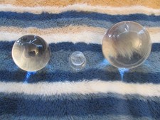 Original Lensball Pro Clear Crystal Ball with microfiber bag TWO BALLS