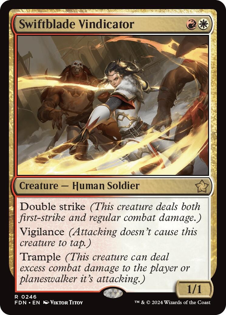 Foil Swiftblade Vindicator - 246 - NM - Foundations
