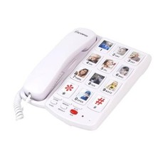 Corded Landline Telephone with 10 EX-LD-828-01 Big Button Phone for Seniors