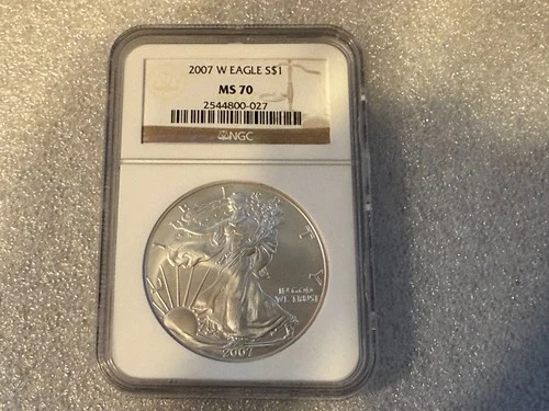 2007-W American Silver Eagle NGC MS70  1 oz Silver