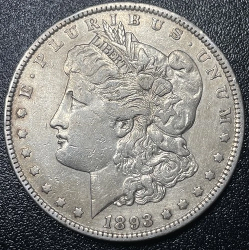 1893 P Morgan Silver Dollar $1 Choice XF Details Rare Key Date