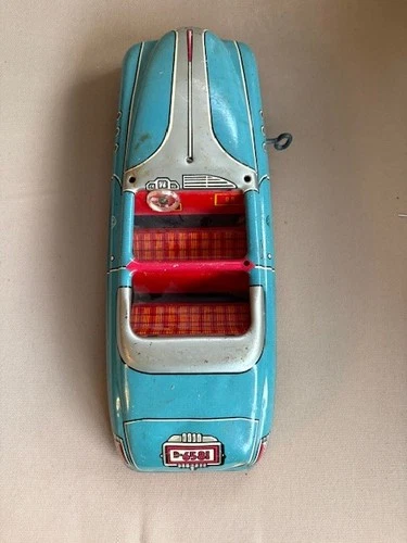 Really Cool  Vintage Marx Tin Wind Up D-6581 Car Roadster