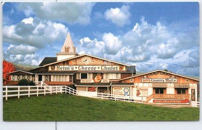 Heini's Cheese Chalet Country Mall Berlin Ohio Vintage Postcard