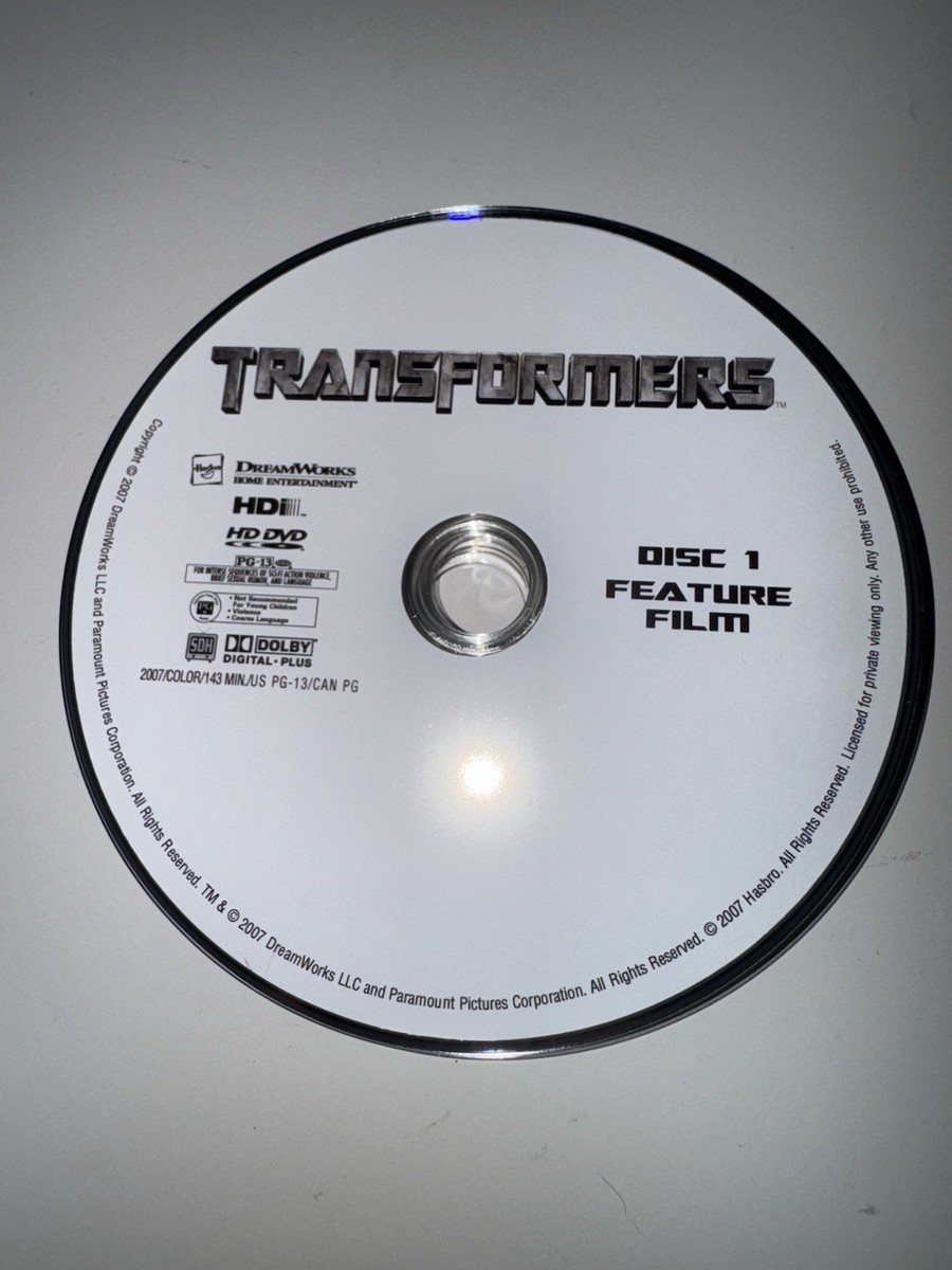 Transformers (DVD, 2007) WF1 DISC ONLY NO TRACKING 97363455349| eBay