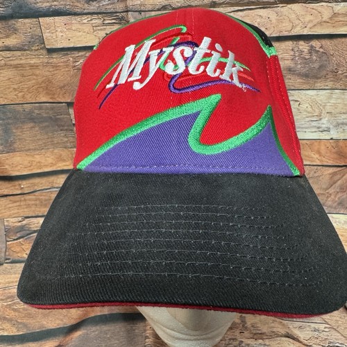 Vintage Mystik Lubricants Hat Citgo Racing Promo Snapback Cap Oil Gas Two Tone