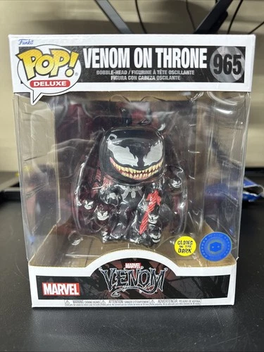 Funko Pop! Deluxe Marvel Venom on Throne #965 GITD Exclusive Vaulted