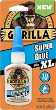 Gorilla Super Glue XL, 25 Gram, Clear, Pack of 1 