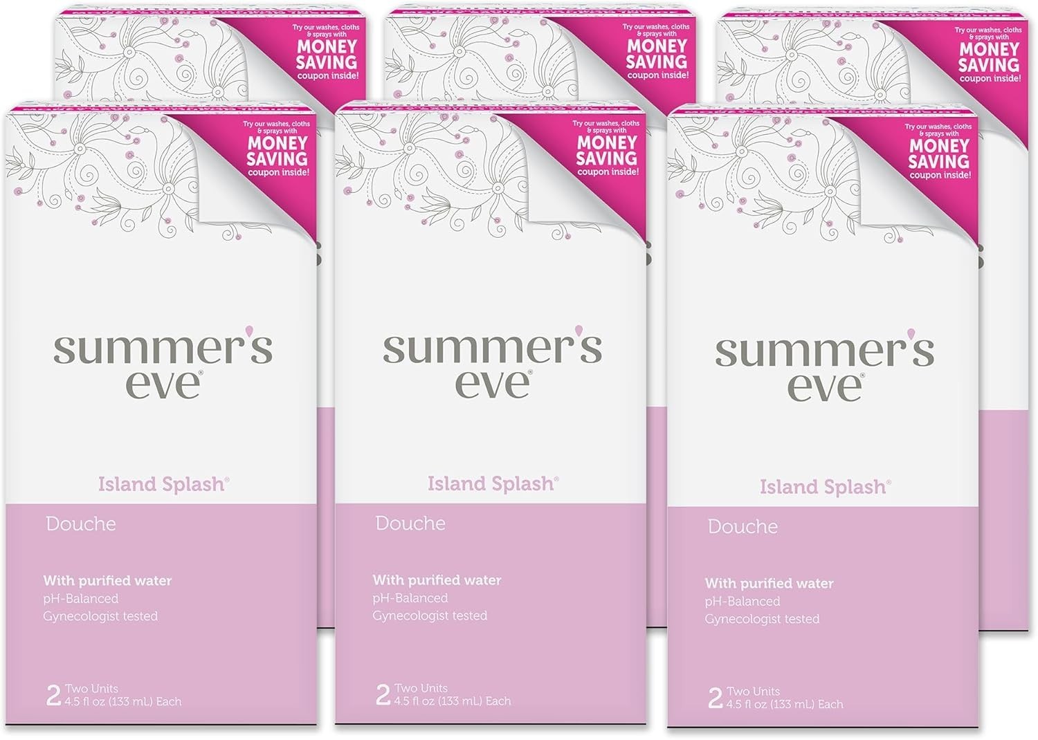 Summers Eve Douche Island Splash 2 Units 4.5 Fl Oz Pack of 12