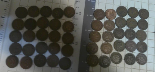 Indian Head penny cent lot 50 roll AG and Better