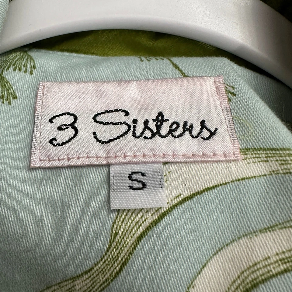 Chaqueta para mujer 3 Sisters talla S estampado botánico Cottagecore Coastal Gardencore Foto 3 de 4
