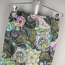 Talbots Petites Straight Pencil Skirt Womens 4P Pastel Floral Paisley Preppy