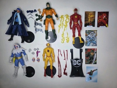 Lot Of 5 Flash And Rogues Captain Cold Boomerang Mirror Master Reverse Flash
