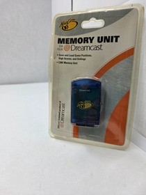NEW MAD CATZ CLEAR BLUE 128K Memory card unit pack for Sega Dreamcast  #i28