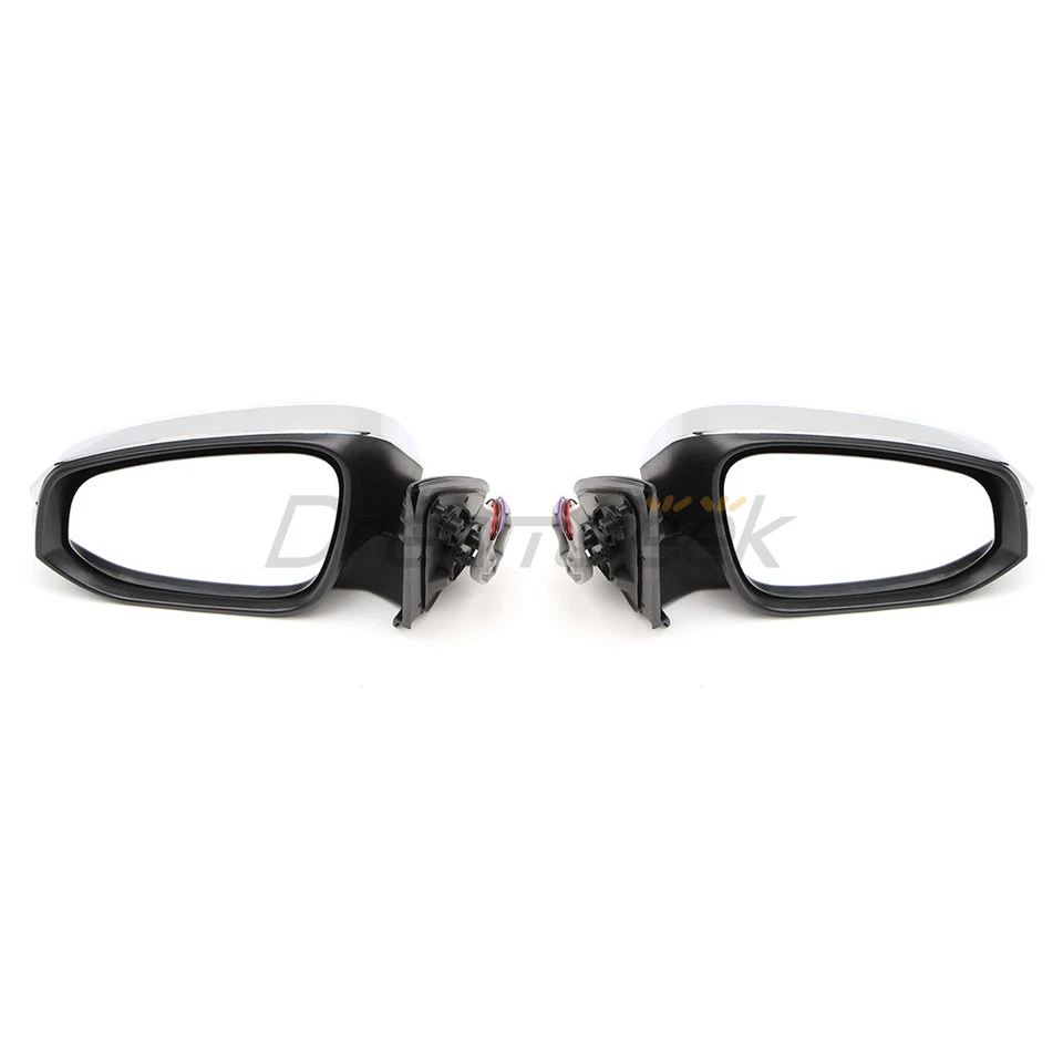 Pair Side Door Wing Mirror For Toyota Hilux Revo 2015-2023 W/ Turn Signal 5 Pin - Imagem 2 de 4