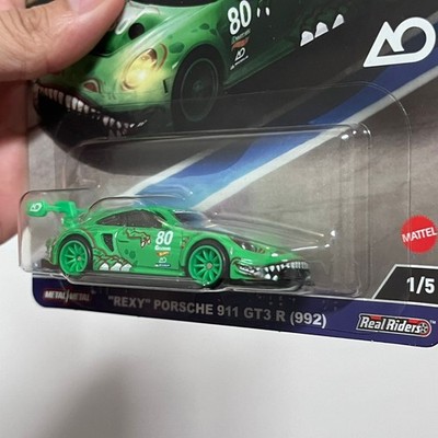 Hot Wheels Green REXY Porsche 911 GT3 R (992) Premium Car Culture