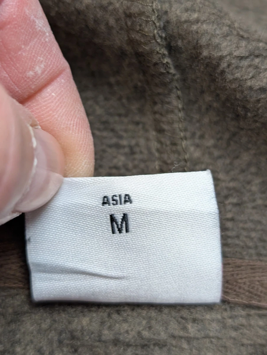 Sudadera con capucha asimétrica Lee Cooper Originals marrón S con cremallera