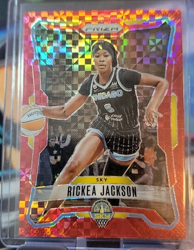 Panini 2026 WNBA Prizm Rickea Jackson Chicago Sky #72 Red Power /75 SP
