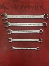 Lot Of 5 Vintage Williams Sae Combination Wrenches Made In Usa Estate Find Lot Of 5 Vintage Williams Sae Combination Wrenches Made In Usa Estate Find