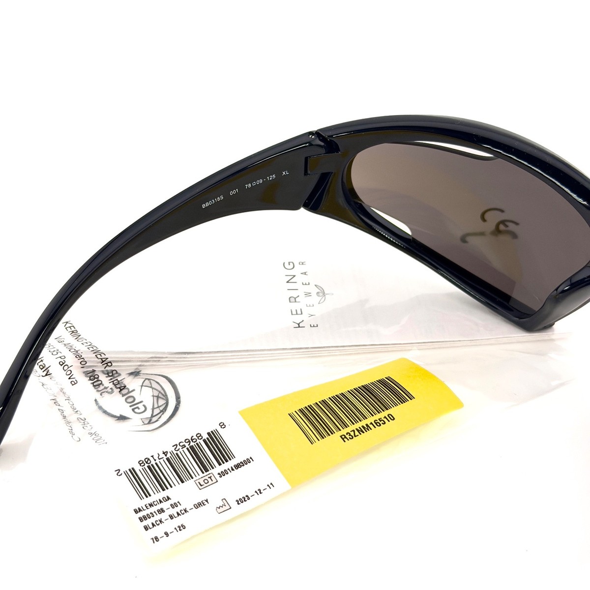 BALENCIAGA DYNAMO 0318 Black 001 Fashion Demna Mask Wrap 