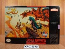 Nr MINTY BOX CIB Ys III 3 Wanderers from Y's complete in nintendo SNES clean lot