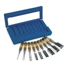 Westward 4Yr17 Wood Chisel Set, 9 Pc