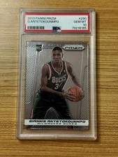 Giannis Antetokounmpo 2013-14 Panini Prizm #290 PSA 10 Rookie Card RC Heat Bucks. rookie card picture