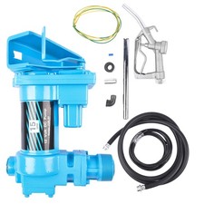 12 V Fuel Transfer Pump 15 GPM Diesel Gas Gasoline Kerosene Blue 265W Oil Seal