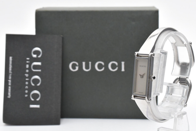 Near MINT] Vintage GUCCI 1500L Silver Dial Quartz Women's Watch