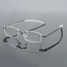 4 Pack Rimless Flexible Reading Glasses for Women men Unisex Readers Ultralight