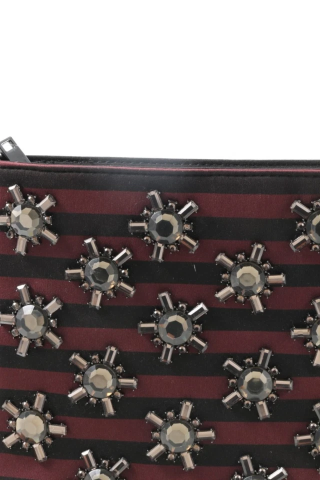 MANGO Mini sac Moyen Dames Sac noir-rouge-argenté style décontracté - Photo 3/4