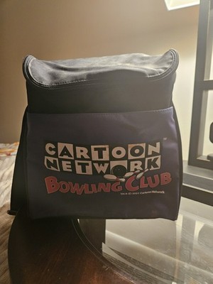 Cartoon Network Johnny Bravo Bowling Ball & Bag 7 8 lb Vintage 2000
