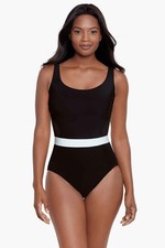 Miraclesuit somerland One Piece Swimsuit in spectra black 6559073 black 16 NEW