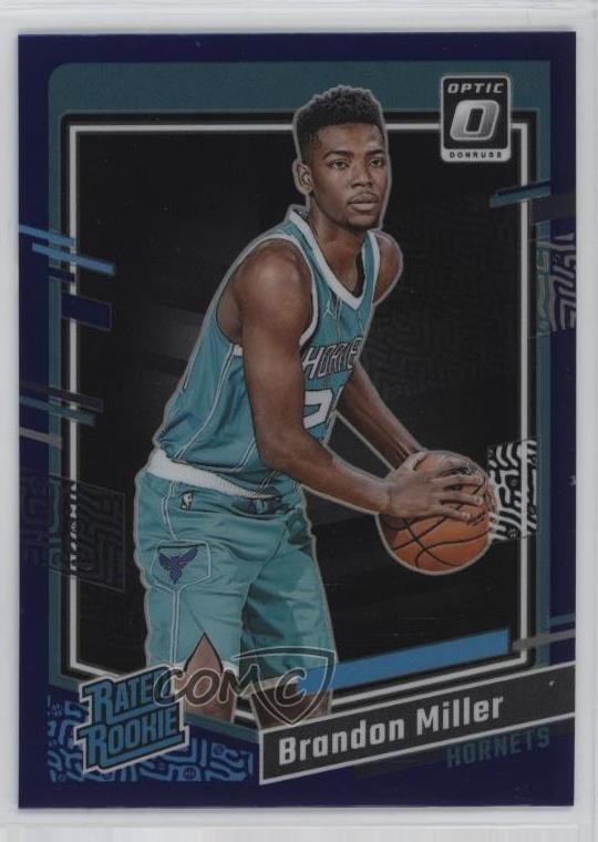 2023 Panini Donruss Optic Rated Purple Prizm Brandon Miller #219 Rookie RC 1h1