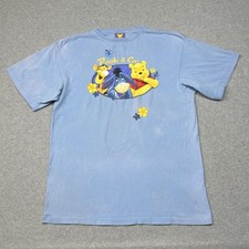 Disney Pooh  Co Shirt Womens XL Blue Tigger Eeyore Winnie the Pooh Graphic Tee