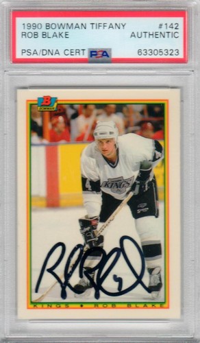 1990 Bowman Tiffany Rob Blake #142 card