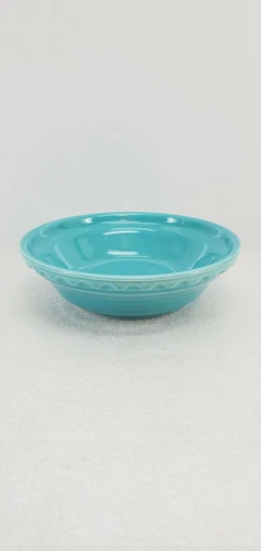 SMALL individual POT PIE BAKER PLATE turquoise blue NEW fiesta