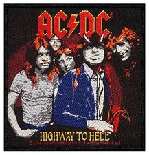 AC/DC ACDC 4" x 4" Logo Sew Ironed On Badge Embroidery Applique Patch