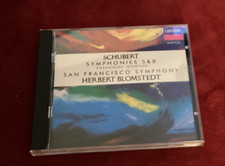 CD Music Schubert Symphonies 5/8 Herbert Blomstedt SF Symphony 1/2 off
