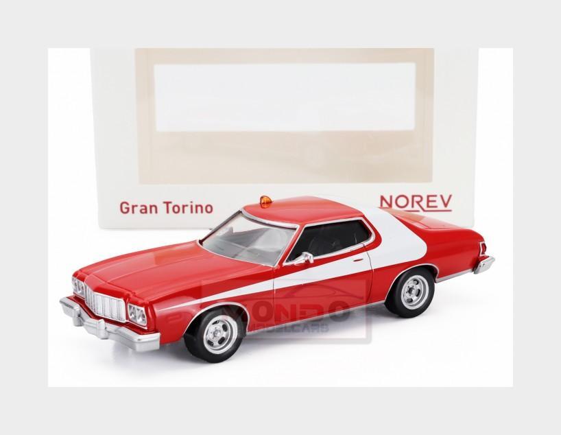 1:43 NOREV Ford Usa Gran Torino Coupe 1976 Red White