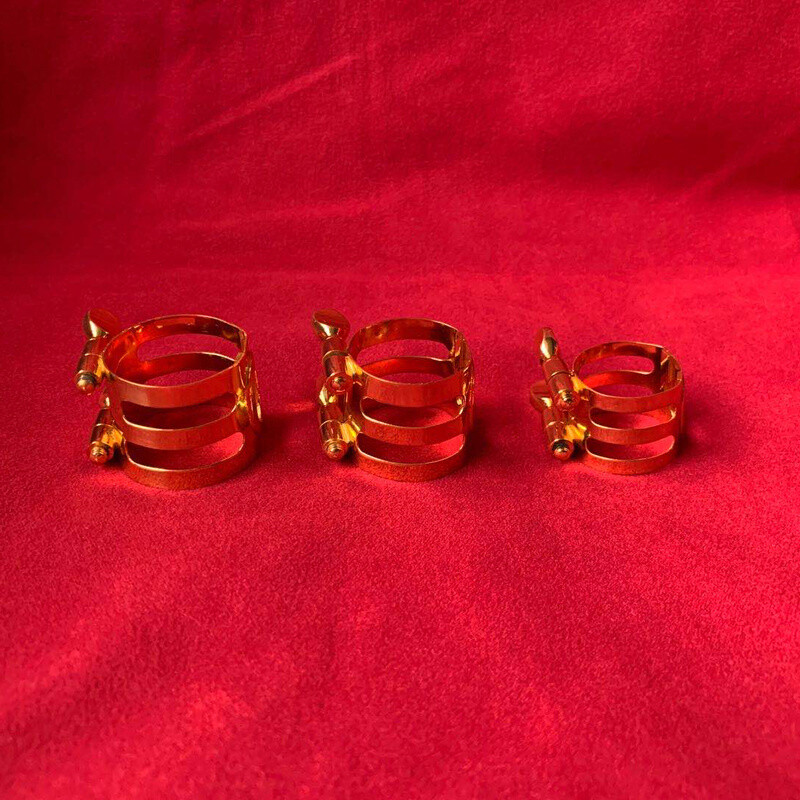 STANDARD ALTO TENOR SOPRANO SAXOPHONE GOLD PLATED CRYOGENIC TREATED LIGATURE NEW