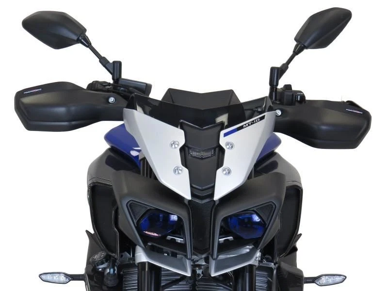 Guardamanos/deflectores de viento/deflectores de viento negro mate Yamaha MT-10 16-2021 bronce de potencia Foto 3 de 3